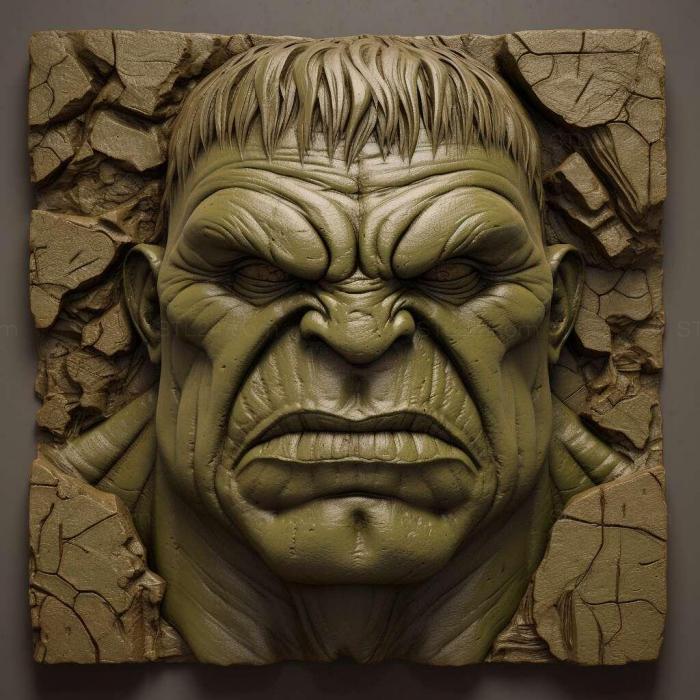 Characters (Dr Hulk 3, HERO_91) 3D models for cnc
